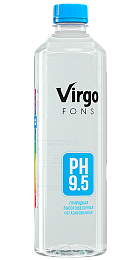 картинка Вода минеральная щелочная PH 9.5 "Virgo fons" 1 л. Х 6 бут от магазина  Настоящая вода